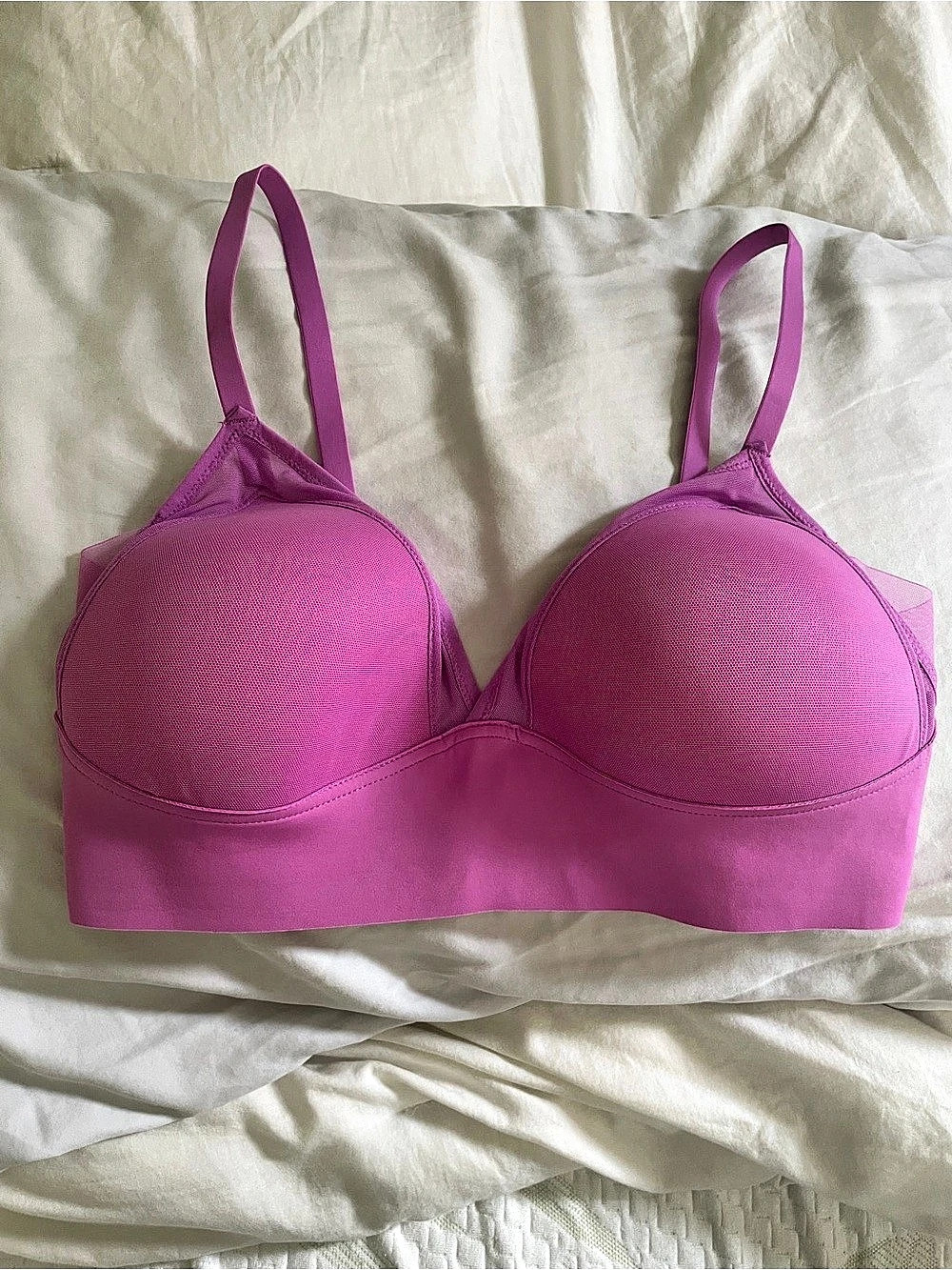 Maidenform One Fab Fit Wireless Bra Pink Large